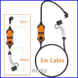 16A Electric Car Portable Charging Cable EV Charger NEMA14-50 220V 16Ft Type2