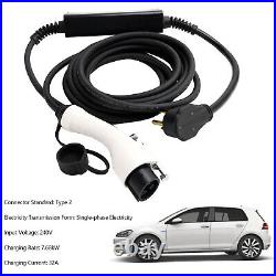 32A 240V EV Charging Cable J1772 US Plug Electric Car Charger 25FT