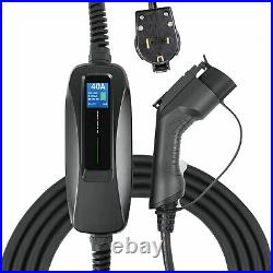 Besen 40Amp ADJUSTABLE Level 2 J1772 X 23 ft 6-50p Electric Car Ev Charging Cabl