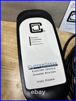 Clipper Creek HCS-40P EV Charging Station 32 AMPS Electric Car Tested Clean