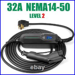 EV Charger 240V Level 2 NEMA 14-50 32A EVSE 7.6M Electric car charging cable NEW