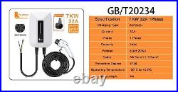EV Charger EVSE Wallbox Wallmount 32A 7KW 1 Phase, Electric Car Charging Station