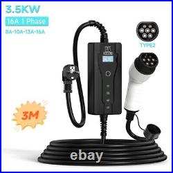 Electric car Charger Type 1 Sae J1772 16A 32A Charging Cable Type 2 3kw 7kw 11kw