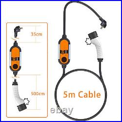 For Electric Car IEC62196-2 EV Portable Charger 16A 3.5KW 16.4FT Charging Cable