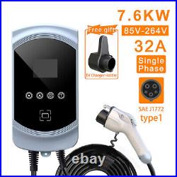 J1772 32A 240V 16.5ft Level 2 EV Charger Smart Home Electric Car Charger