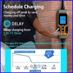 J1772 Fast Electric Car Charger 7KW Portable EV Charging Cable CEE 32A 16ft APP