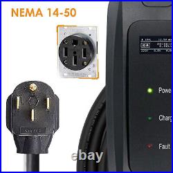 Level 1-2 EV Charger 240V NEMA 14-50 32A EVSE 23 ft Electric car charging cable
