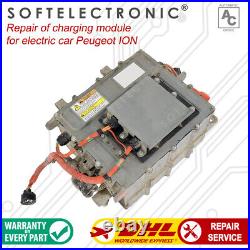 Repair of charging module for electric car Peugeot ION