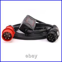 Type 2 Charging Cable for Electric Car Charger Plug 480 V 32A 3 Phases 22 Kw